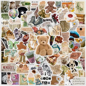 Children's Cartoon Stickers - Aesthetic PVC School Supplies & Scrapbooking