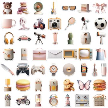 3D Personalized Waterproof Stickers for Luggage and Laptop