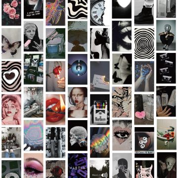 Grunge Rock Aesthetic Stickers Laptop & Skateboard Use