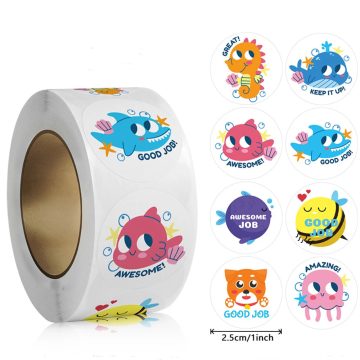 Gift Sealing Flower Stickers - Kindergarten Reward Labels