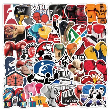 Boxing Sports Graffiti Stickers for Wall and DIY Decoration