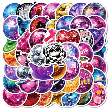Cartoon Magic Space Planet Stickers for Helmet, Wall, DIY Decor