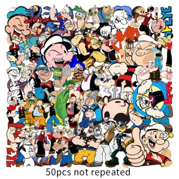 Cartoon Sailor Waterproof Stickers for Motorcycle Snowboard Fridge