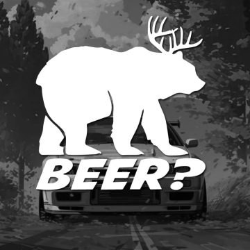 Beer Deer Funny Sticker - Creative Decal for Cars Trucks Motorcycles