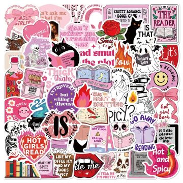 Spice Reader Girl Stickers for Kindle iPad