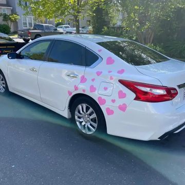 Love Shape Car Body Decal Stickers Creative Aesthetic Pack