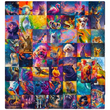 Cute Animal Graffiti Stickers for Helmet, Wall, DIY Decoration