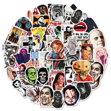 Horror Movie Waterproof Stickers - Skateboard & Motorcycle Decals
