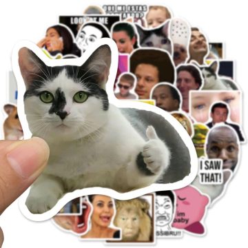Funny Meme Graffiti Stickers - DIY Scrapbook, Laptop, Guitar, Car Decals