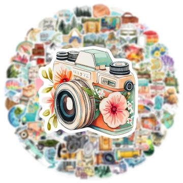 Travel City Landscape Graffiti Stickers for Suitcase