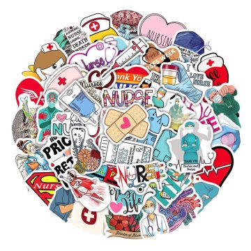 Doctor Nurse TV Show Scrapbooking Stickers for Luggage