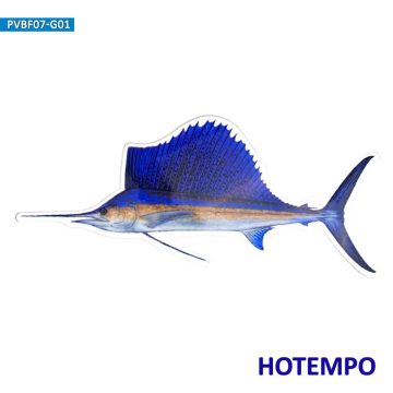 Sea Fish Sailfish Style Fishing Waterproof Stickers for Fisherman Boat Fish Tank Luggage Motorcycle Car
