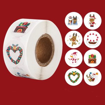 Christmas Baking Stickers Holiday Seal Labels for Invitations and Gift Packaging