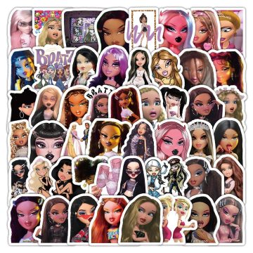 Bratzillaz Cartoon Stickers - Funny Decals for Scrapbook & Gear