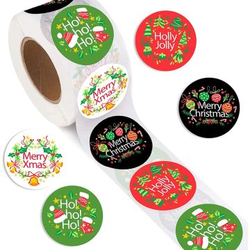 Christmas Tree Candy Sealing Labels - Gift Packaging Decor