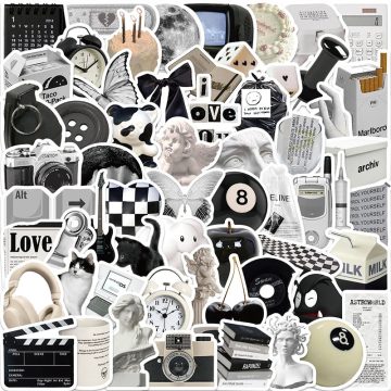 Sculpture Graffiti PVC Stickers - Aesthetic Decorative Decals for DIY Scrapbook