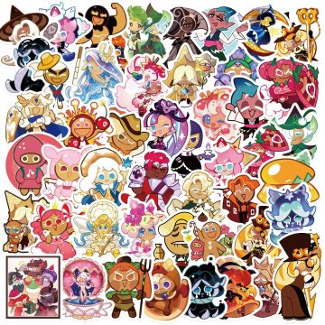 Cookie Run Kingdom Stickers - Cute Creative Cartoon Decals for Skateboard Cup Desk Guitar