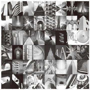 Black White City Art Stickers - Waterproof Urban Decals