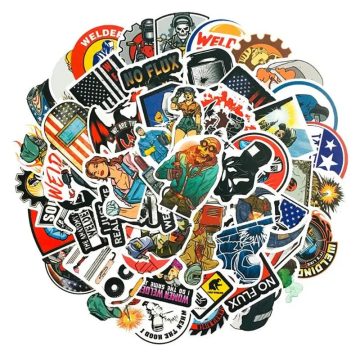 Punk Hip Hop Toolbox Stickers - Skull Graffiti Decals for Car Helmet Wall
