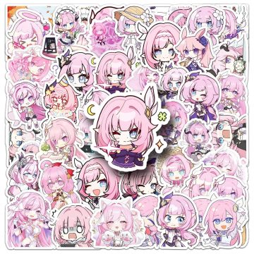 Honkai Impact 3 Stickers - Cute Elysia Cartoon Laptop Phone Guitar Decals