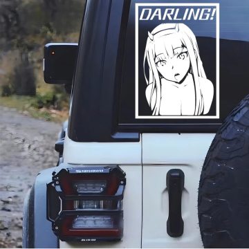 Darling Anime Sticker - Creative Funny Decal for Car Windows