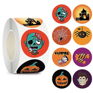 Vampire Round Candy Bag Envelope Sealing Decor Stickers
