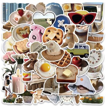 Cute Cartoon Stickers for DIY Skateboard Guitar Notebook Phone Laptop Fridge - Kids Decals
