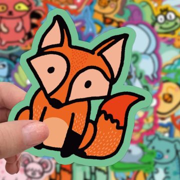 Strange Animal Cartoon Stickers - Kids Waterproof Decals for Phone & Laptop