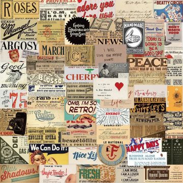 Vintage English Slogan Stickers - Retro Graffiti Decals