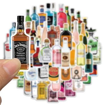 Vintage Alcohol Beer Bottle Stickers For Scrapbooking Journal