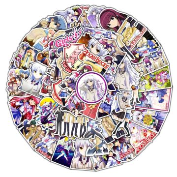 Angel Beats Anime Graffiti Stickers - Waterproof Decals for Laptop Guitar Water Cup