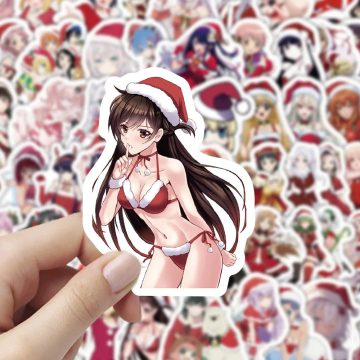 Christmas Beauty Graffiti Stickers - Holiday Decals for Guitar & Refrigerator