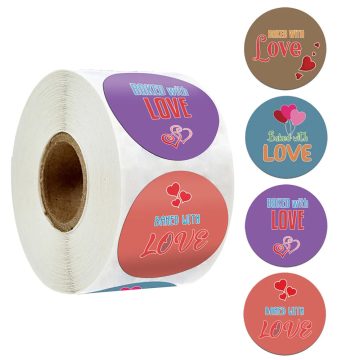 Wedding Love Baking Thank You Gift Sealing Labels Stationery