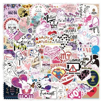 Mother's Day Quote Stickers For Laptop Luggage Refrigerator Skateboard