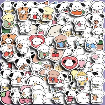 Cute Dog Stickers for Kids' DIY and Stationery