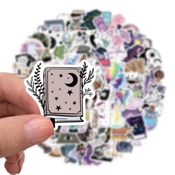 Bohemian Witch Apothecary Crystal Art Stickers