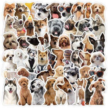 Cute Puppy Graffiti Stickers Wall & Desktop DIY Decor