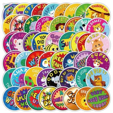 Positive Energy Teacher Reward Stickers for DIY and Wall Decor