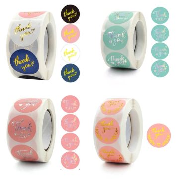 Monogrammed Thank You Stickers for Business and Weddings