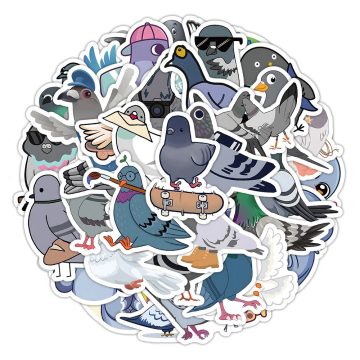 Pigeon Animal Cartoon Decals for Tablet Kids