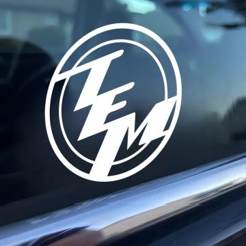 TEM Event Model Logo Car Decal - 1:1 Scale Toy Vehicle Sticker