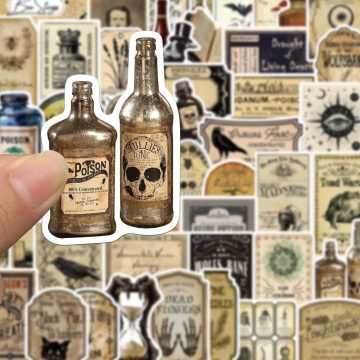 Magic Potion Bottle Gothic Stickers for Window Luggage Car