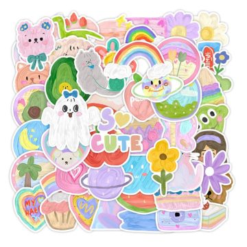Cute Cartoon Toy Stickers for Kids DIY Decoration - Phone Laptop Luggage Guitar Helmet Car Notebook