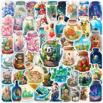 World Children's PVC Sticker - Aesthetic Korean Scrapbooking Stationery