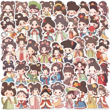 Vintage Cartoon Character Stickers for Kids DIY Notebook, Laptop