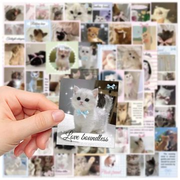 Ballet Cat MEME Stickers - Kawaii PVC Decals for Phone Luggage Stationery