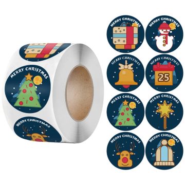 Christmas Gift Box Labels - Candy Cake Packaging Stickers