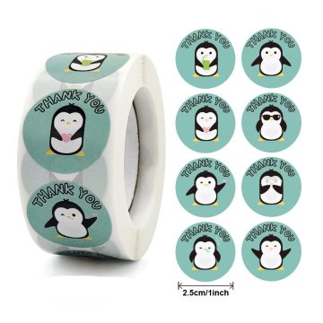 Cute Cartoon Penguin Children's Reward Stickers Encouragement Scrapbooking Decorative Stationery