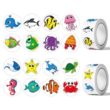 Marine Animal Stickers for Scrapbooking and Kids Rewards