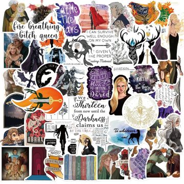 Throne of Glass Anime Stickers - Cartoon Waterproof Decals for Skateboard Motorphone Car